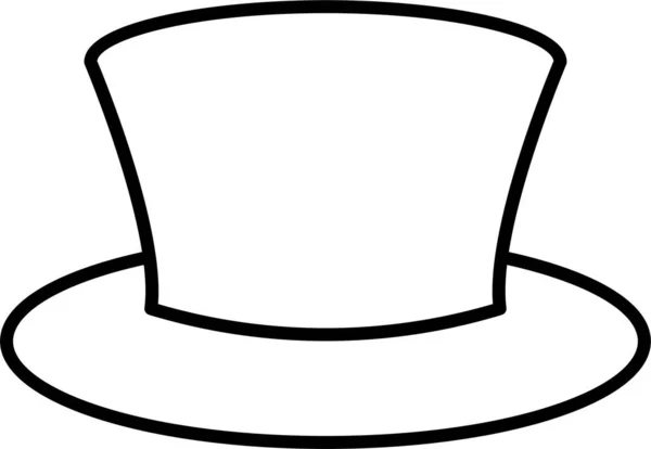 Aristocrat Hat Headgear Icon — Stock Vector