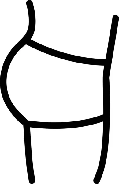 Ass Body Butt Icon — Stockvector