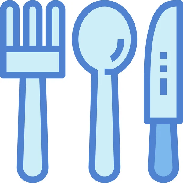 Cutlery Dinner Food Icon — Stock Vector