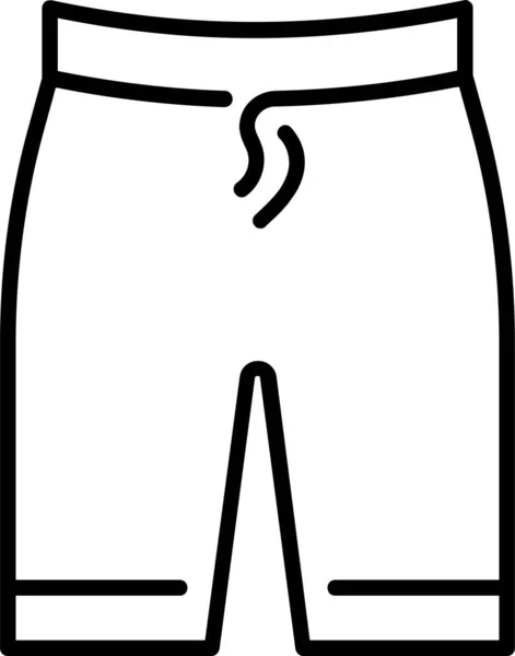 Vêtements Vêtements Shorts Icône — Image vectorielle