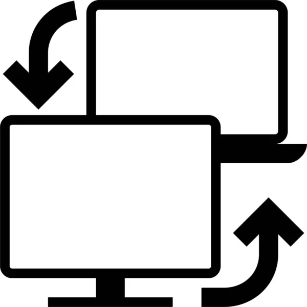 行销类别中的箭头计算机交换图标 — 图库矢量图片