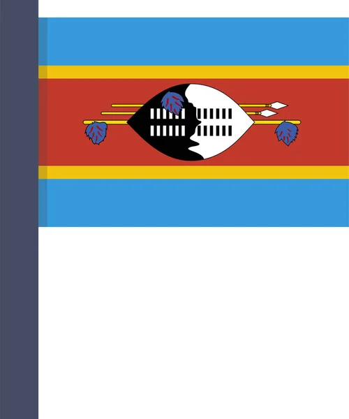 Bandera Del País Icono Nacional Estilo Plano — Vector de stock