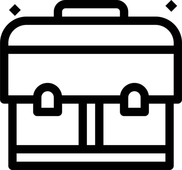 Bolsa Educación Escuela Icono — Vector de stock