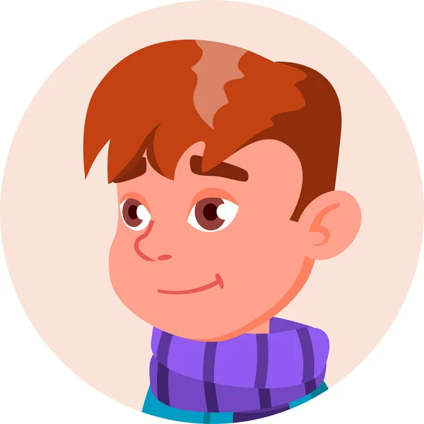 Niño Niño Icono Emoción Estilo Plano — Vector de stock