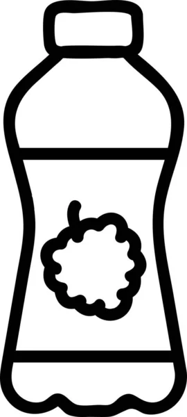 Icona Della Freschezza Delle Bevande Contorno Nella Categoria Delle Bevande — Vettoriale Stock