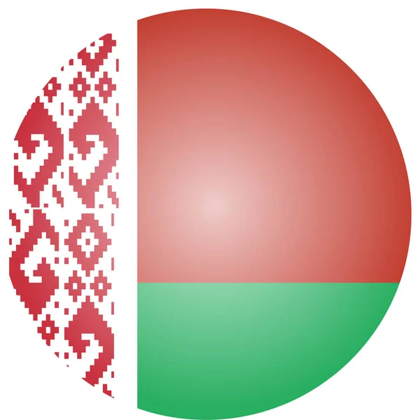 Belarus Land Vlag Pictogram Isometrische Stijl — Stockvector