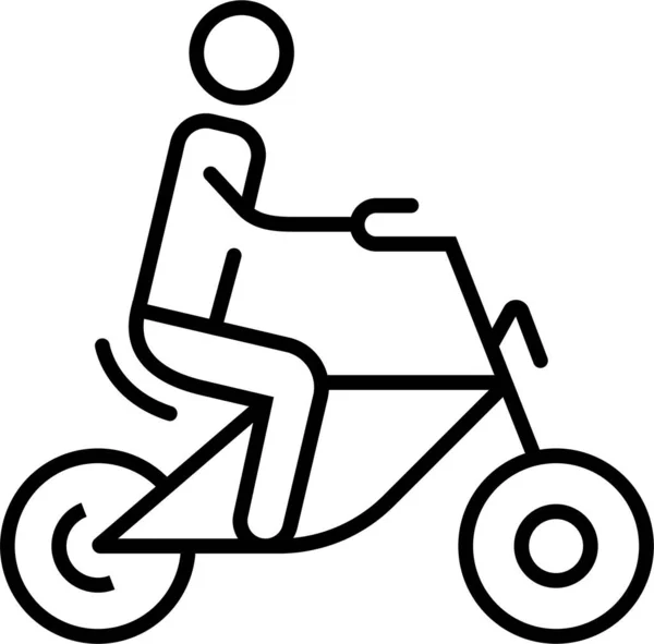 Bicicleta Bicicleta Bicicleta Icono — Vector de stock