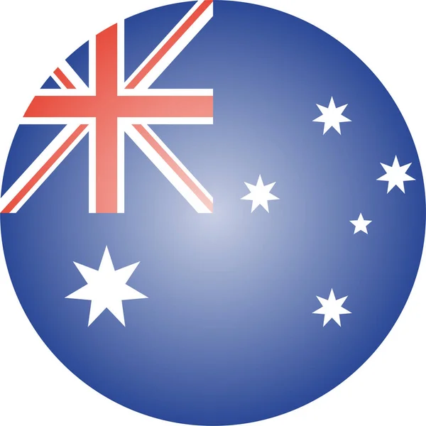 Aussie Australia Australian Εικόνα Ισομετρικό Ύφος — Διανυσματικό Αρχείο