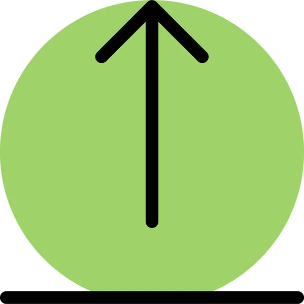 フルアウトラインスタイルの矢印方向アイコン — ストックベクタ