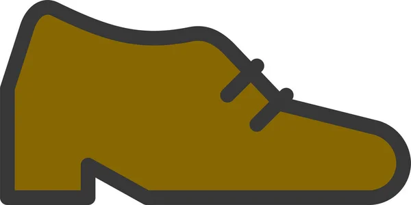 Иконка Обувной Ножки Стиле Заполненной Контуры — стоковый вектор