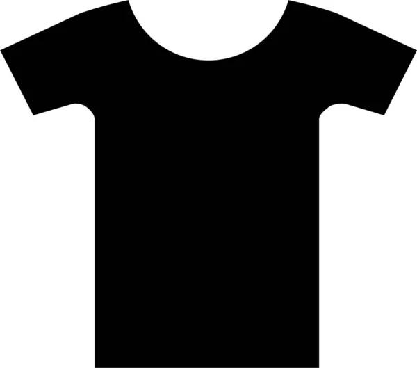 Tshirt Vestido Roupa Ícone Estilo Sólido —  Vetores de Stock