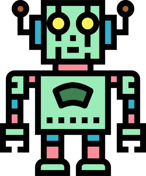 Ikona Technologii Robota Elektronicznego Kategorii Urządzenia Urządzenia Elektroniczne — Wektor stockowy