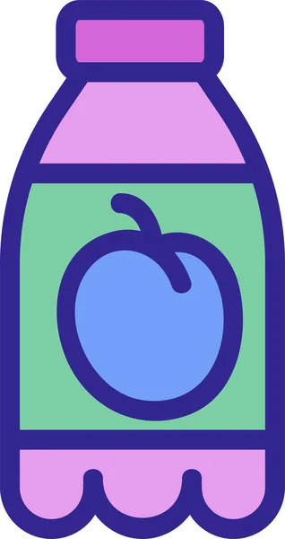 Drink Fruchtumriss Symbol Der Kategorie Lebensmittel Getränke — Stockvektor