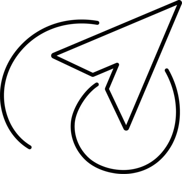 Pfeil Richtung Gps Symbol — Stockvektor