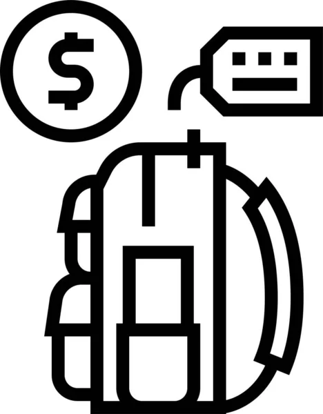 Icono Servicio Turístico — Vector de stock
