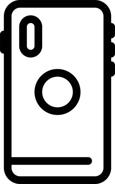 Zadní Kamera Mobilní Ikona Kategorii Hardware — Stockový vektor
