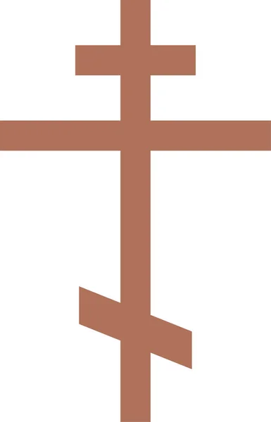 Католицька Християнська Ікона Плоскому Стилі — стоковий вектор