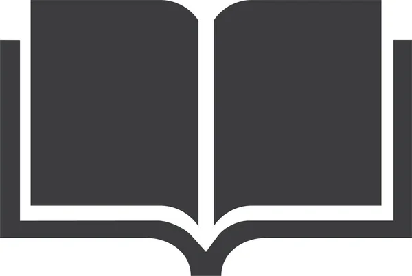 Ikona Vzdělání Knihy Pevném Stylu — Stockový vektor