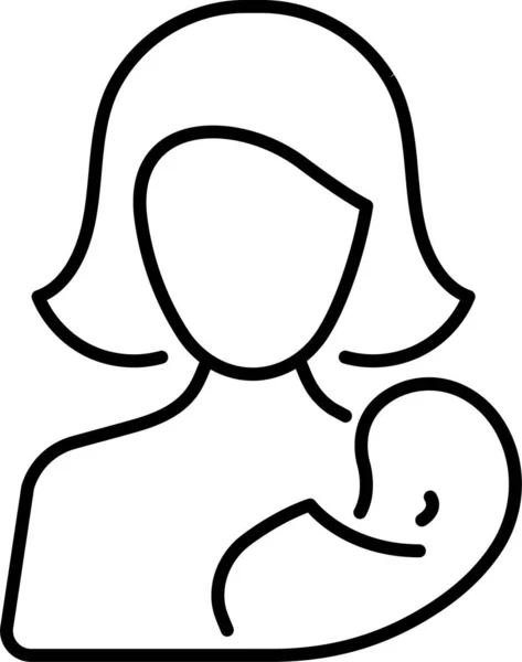 Bebé Nacimiento Parto Icono — Archivo Imágenes Vectoriales