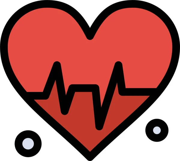 Κτύπος Καρδιάς Ιατρικό Εικονίδιο — Διανυσματικό Αρχείο