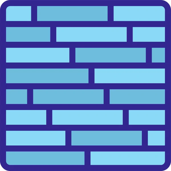 Brique Plancher Décoratif Icône — Image vectorielle