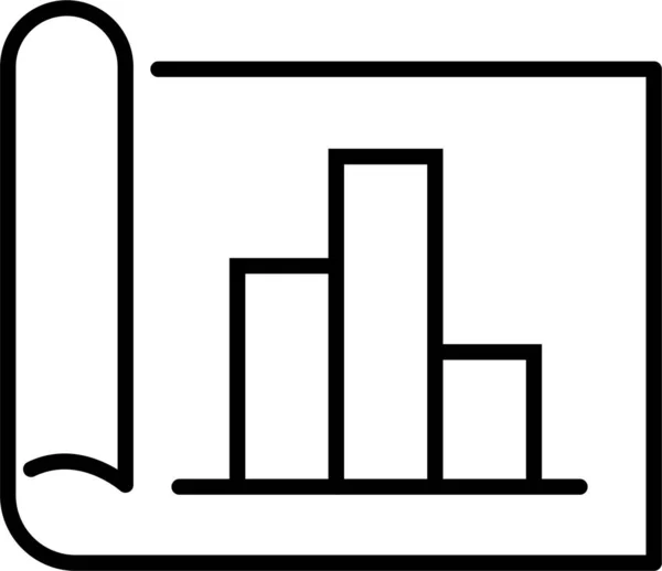Ikona Grafu Vývoje Grafu — Stockový vektor