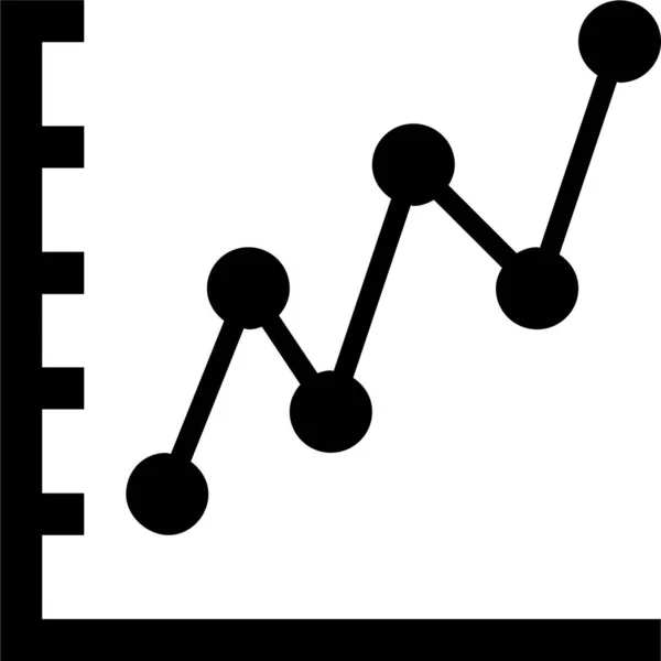 Icône Graphique Barres Analytiques Dans Style Solide — Image vectorielle