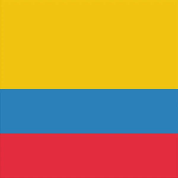 Colombia Colombian Land Ikon Platt Stil — Stock vektor