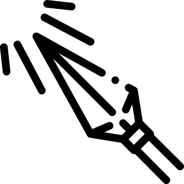 Pfeilspitzen Symbol Beim Bogenschießen — Stockvektor
