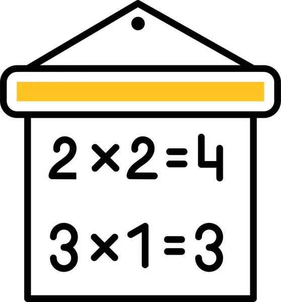 Icône Table Multiplication Multiple — Image vectorielle