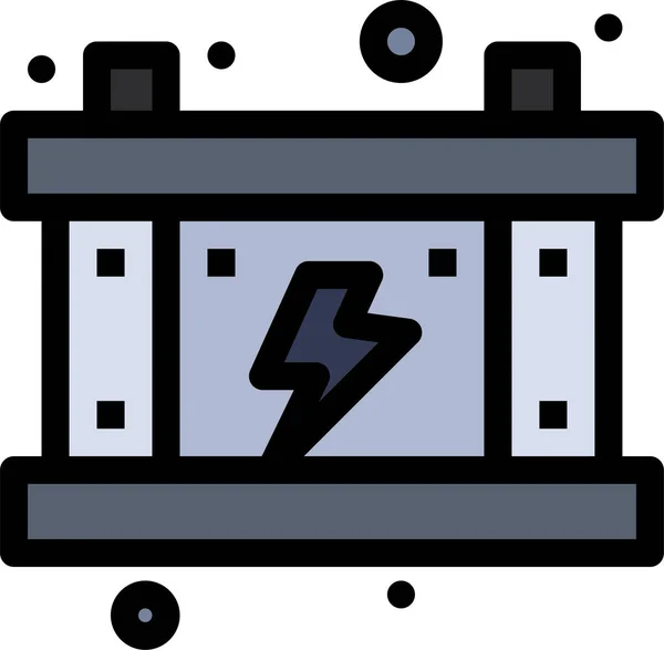 Pil Elektrik Enerji Simgesi — Stok Vektör