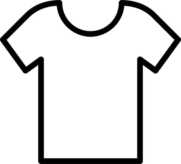 Icono Camisa Ajustable Ropa Categoría Familia Hogar — Archivo Imágenes Vectoriales