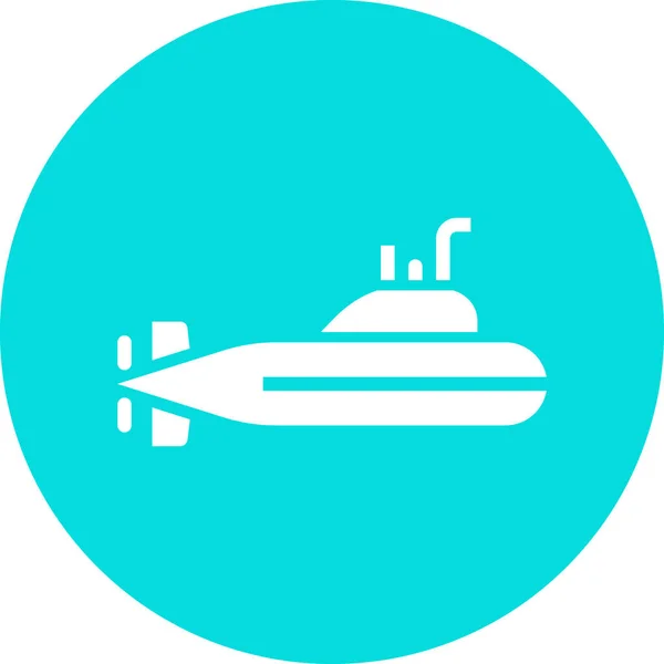Icône Marine Nautique Bathyscaphe Dans Style Badge — Image vectorielle