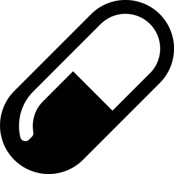 Ikona Medikace Léky Pevném Stylu — Stockový vektor