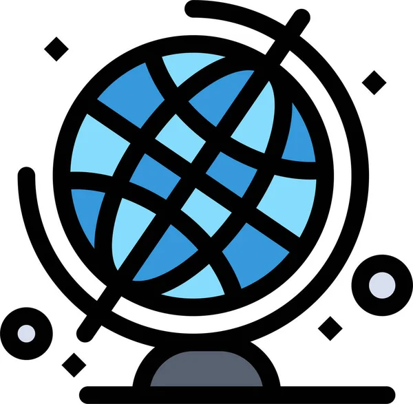 Education Geography Globe Icon — Stock Vector