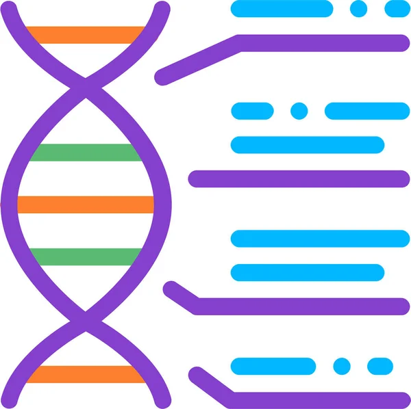 Biomateriaal Chemische Bestaan Icoon Gevulde Outline Stijl — Stockvector