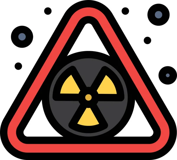 Nuclear Pollution Waste Icon — Stock Vector