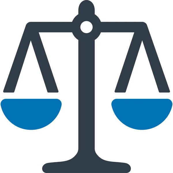 Ισορροπία Εικονίδιο Δικαιοσύνης Βάρος — Διανυσματικό Αρχείο