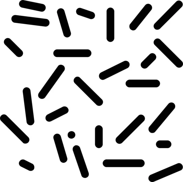 Bacillus Bacteria Icono Poco Saludable Estilo Contorno — Vector de stock