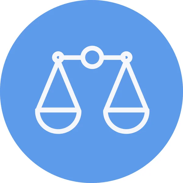 Balance Finance Justice Icon Outline Style — Stock Vector