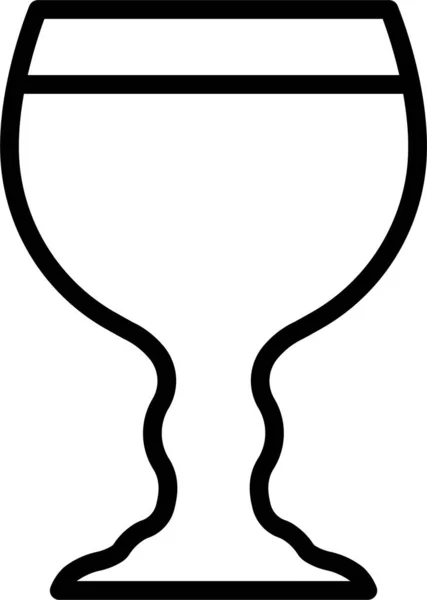 ビールベルギーのアイコンのアウトラインスタイル — ストックベクタ
