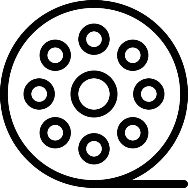 Filmová Ikona Filmu Kategorii Film Video — Stockový vektor
