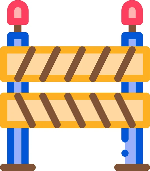 Ikona Żurawia Budynku Bariery — Wektor stockowy
