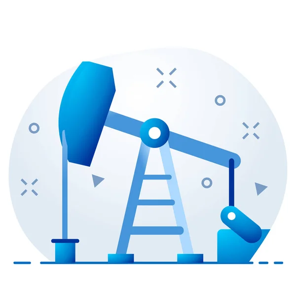 Icono Industria Del Gas Combustible — Vector de stock