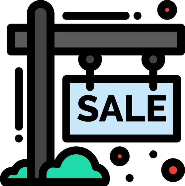 Board Hording Sale Icon Black Friday Cyber Monday Category — Stock Vector