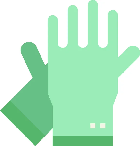 Ausrüstungshandschuhe Hand Symbol Familie Haus Kategorie — Stockvektor