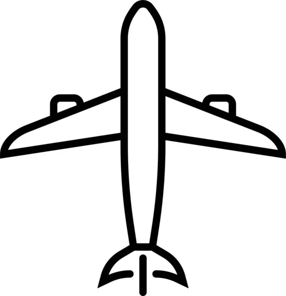 Flugzeugikone — Stockvektor