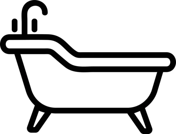 Bath Bathroom Bathtube Icon — Stock Vector