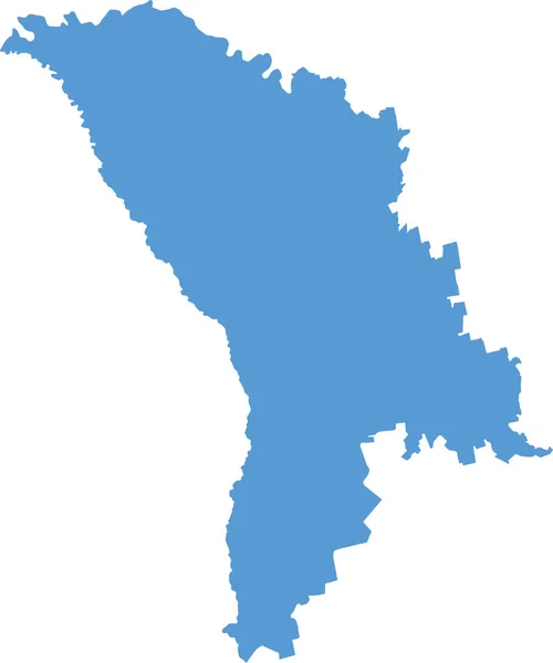 Carte Moldova Icône Pays Dans Style Solide — Image vectorielle