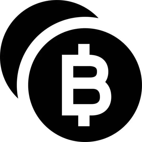 Bitcoin Cash Coin Ikone Soliden Stil — Stockvektor